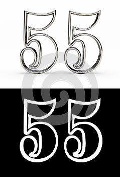 Silver number fifty-five years