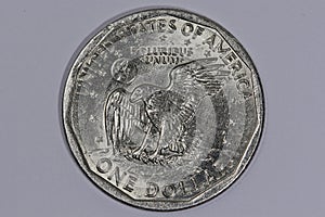 Silver One American Dollar Coin photo