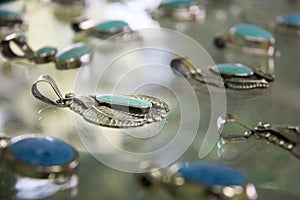 Silver pendants in Mexico