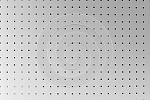 Silver perforated aluminum sheet, background
