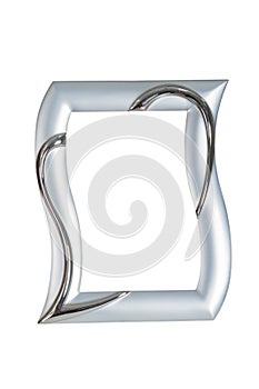 Silver picture frame .