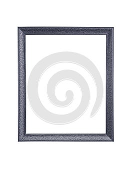 Silver picture frames isolated on white background