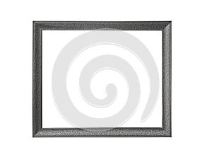 Silver picture frames. on white background