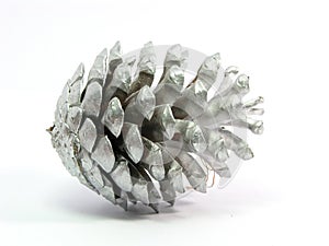 Silver pinecone