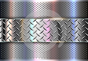 Silver polished steel texture background