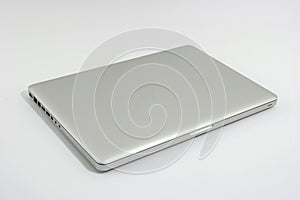 Silver portable computer photo