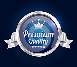 Silver Premium Quality Badge