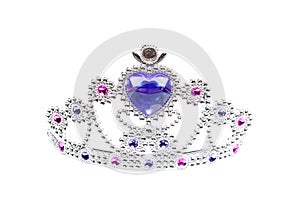 Silver Princess Crown Isolated