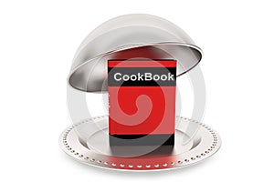 Silver Restaurant cloche with Cook Book