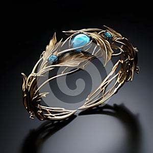 Silver Ring with Aquamarine Gemstones