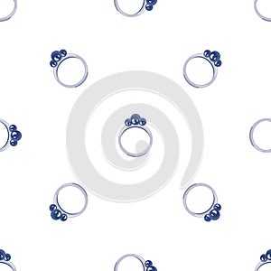 Silver ring pattern seamless vector