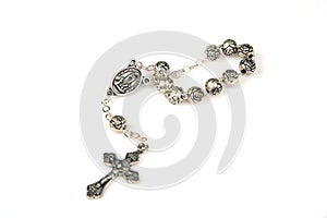 Silver rosary