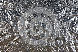 Silver background with foil texture