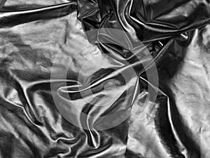 Silver satin fabric