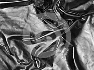 Silver satin fabric