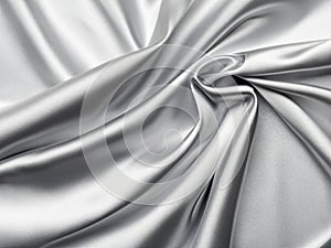 silver satin fabric texture background