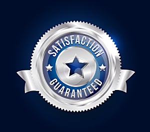 Silver Satisfaction Guaranteed Badge