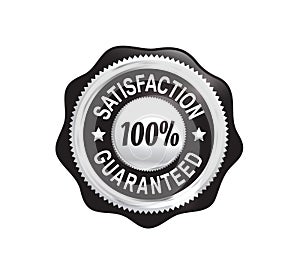 Silver Satisfaction Guaranteed Badge