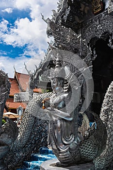 Silver sculpture in The Temple Wat Srisuphan