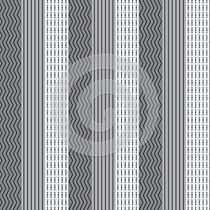 Silver shade striped with different line styles inside pattern b