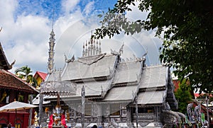 Silver shrine in Wat Srisuphan