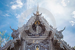 Silver shrine in Wat Srisuphan