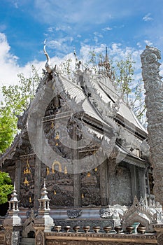 Silver shrine in Wat Srisuphan
