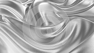 Silver silk fabric abstract background