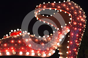 Silver slipper of Neon Museum