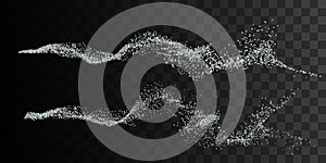 Silver smoke imitation.