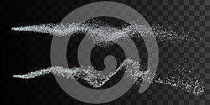 Silver smoke imitation.