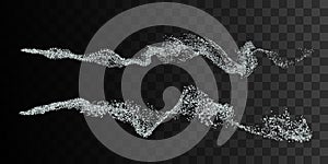 Silver smoke imitation.