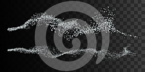 Silver smoke imitation.