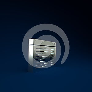 Silver Software, web developer programming code icon isolated on blue background. Javascript computer script random