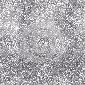 Silver sparkle glitter seamless background of sequins