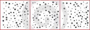 Silver sparkle star confetti on white background. Silver glitter falling stars. Vector templates set for New year, Christmas,