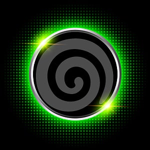 Silver sparkling ring  background