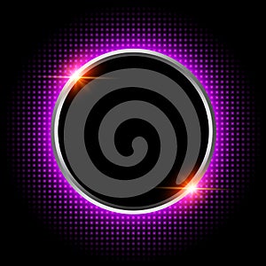 Silver sparkling ring  background