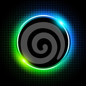 Silver sparkling ring  background