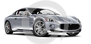 Silver sport coupe car photo