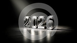 Silver 2026 in spotlight on reflective surface