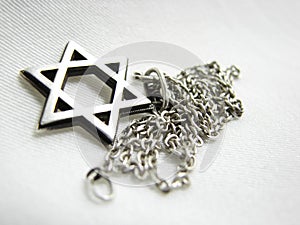 Silver star of David closeup 2