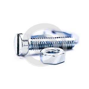 Silver steel hexagonal tool objects macro