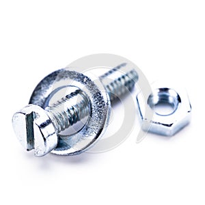 Silver steel hexagonal tool objects macro