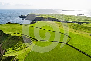 Silver Strand, a sandy beach in a sheltered, horseshoe-shaped bay, situated at Malin Beg, near Glencolmcille, in south-west County