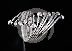 Silver stylish ring