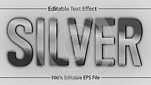 Silver text effect eps file digital download