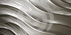 A silver textured surface with a fine, crosshatched pattern, adding a delicate, linear texture