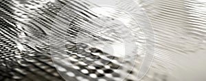 A silver textured surface with a fine, crosshatched pattern, creating a sophisticated, linear