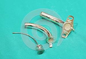 Silver tracheostomy tube